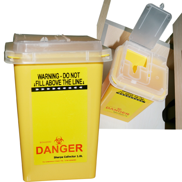 Tattoo sharps container