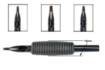 Black Rubber Gripped Disposable Tubes