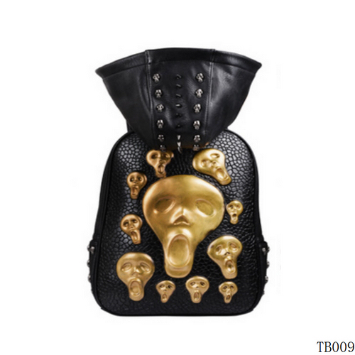 Unique Skull Tattoo Bag Gold