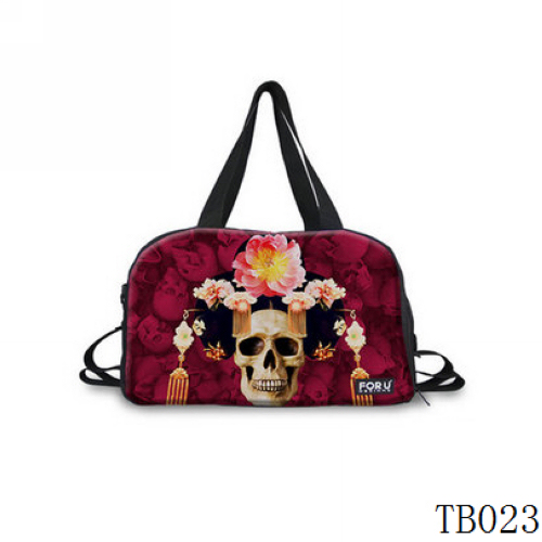 Tattoo Collection Skull Tote Bag Red