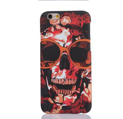 Glass Skull Tattoo Mobile Phone Shell