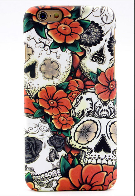 Orange Flower Tattoo Mobile Phone Shell