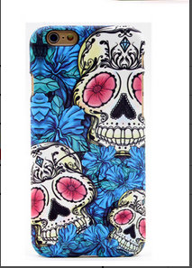 Blue Flower Tattoo Mobile Phone Shell