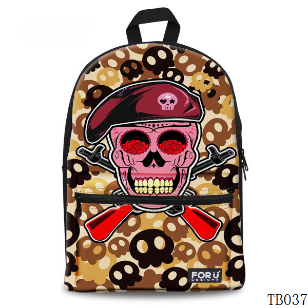 Gift for Artist Skull Tattoo Bag Yellow