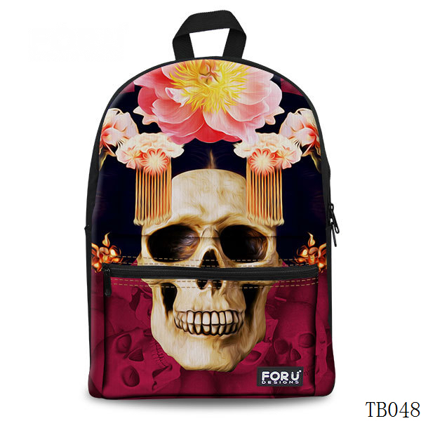 Skull Tattoo Bag For Artist Red