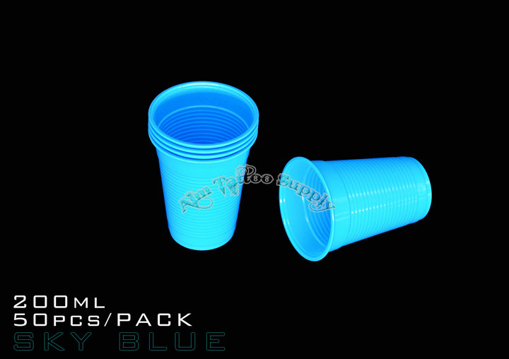 Sky blue Tattoo Disposable Rinse Cup