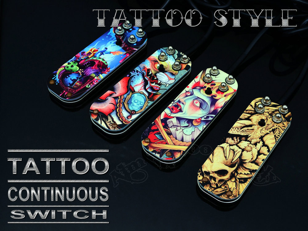Premium Tattoo Heart Continuous Working Tattoo Foot Switch(Pedal),FC048,Aim  Tattoo Equipment Factory