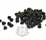 New Black Soft Tattoo Machine Nipple Gromment Silica Gel  100pcs