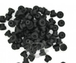 New Black Soft Tattoo Machine Nipple Gromment Silica Gel  100pcs