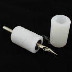 White Soft Silicone Tattoo Grip Cover