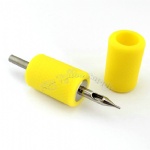 Yellow Soft Silicone Tattoo Grip Cover