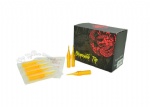 Premium Quality Disposable Sterile Clear Tattoo Tips Golden Color