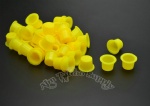 Hot Sell Yellow Plastic Tattoo Ink Cup With Professional Package