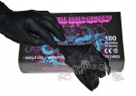 New Black Snake King Latex Tattoo Gloves