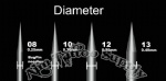 Bugpin 0805RL Long taper tattoo needles