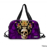 Tattoo Collection Skull Tote Bag Purple