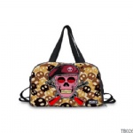 Tattoo Collection Skull Tote Bag Dark Red