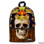 Skull Tattoo Bag For Artist Brown