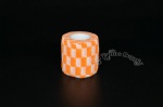 Tattoo Grip Cover Bandages Orange Plaid