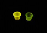 Gold Packing Clear Yellow Tattoo Ink Cup Medium Size