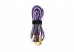 SNAKE KING  Pure copper RCA Clip Cord Purple