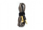 SNAKE KING  Pure copper RCA Clip Cord Black